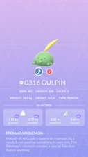 Gulpin Pokédex entry