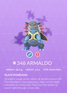 Armaldo Shadow Pokédex entry