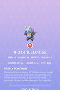 Illumise Pokédex entry