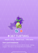 Turtwig Shadow Pokédex entry