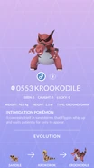 Krookodile Pokédex entry