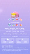 Galarian Slowpoke Pokédex entry