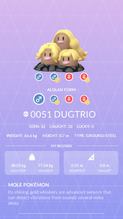 Alolan Dugtrio Pokédex entry