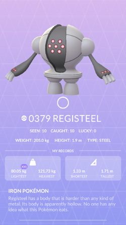 Registeel - #0379 -  Pokédex