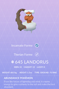 Landorus Pokédex entry