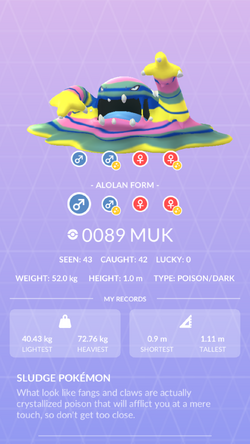 Muk  Pokédex