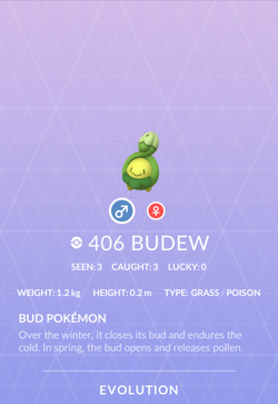 Budew, Pokémon GO Wiki