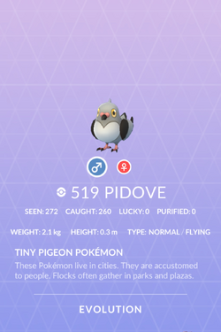 Pokemon 519 Pidove Pokedex: Evolution, Moves, Location, Stats