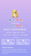Sandshrew Pokédex entry
