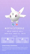 Cetoddle Pokédex entry
