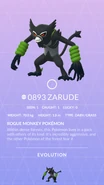 Zarude Pokédex entry