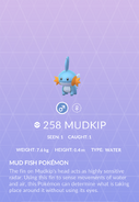 Mudkip Pokédex entry