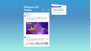 Pokémon GO Twitter section