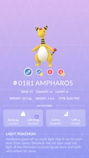 Ampharos Pokédex entry