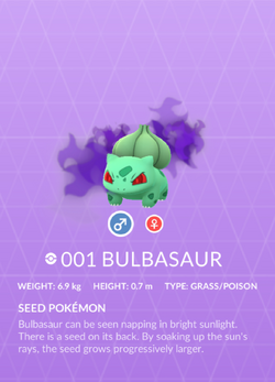 Bulbasaur, Pokémon GO Wiki