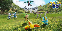 Promo banner of Kalos-region Pokémon release