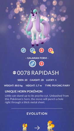 Rapidash ( Candela Themed Accessory ) Pokemon Trade Go