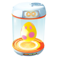 Inkubator aktif ∞ dengan telur 7 km