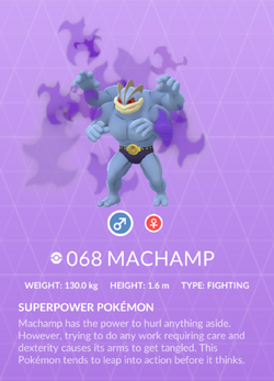 Machamp  Pokédex