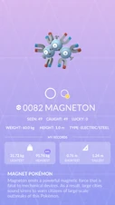 Magneton Pokédex entry