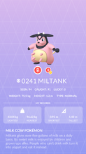 Miltank Pokédex entry