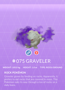 Graveler - #075 -  Pokédex