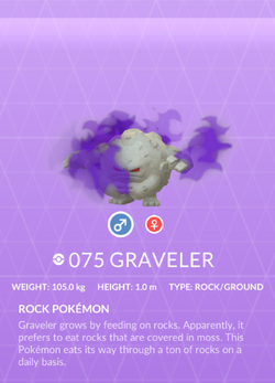 Graveler, Pokédex