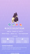 Skuntank Pokédex entry