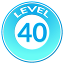 Level 40 badge