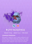Nosepass Shadow Pokédex entry