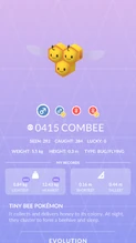 Combee Pokédex entry