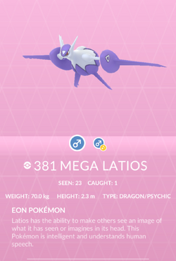 Latias, Wiki Pokédex