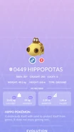 Hippopotas Pokédex entry