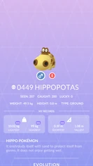 Hippopotas Pokédex entry