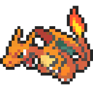 Charizard 8-bit sprite