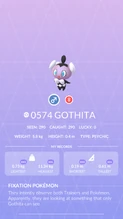 Gothita Pokédex entry