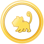 Rattata silhouette in the Youngster medal