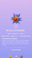 Starmie Pokédex entry