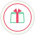 Button of Shop with holiday offer