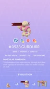 Gurdurr Pokédex entry