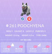 Pokédex weight and height record