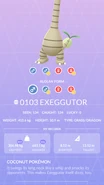 Alolan Exeggutor Pokédex entry