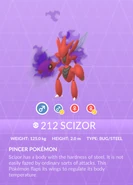 Scizor Shadow Pokédex entry