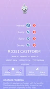 Castform Pokédex entry