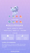 Alolan Persian Pokédex entry
