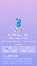 Azurill Pokédex entry