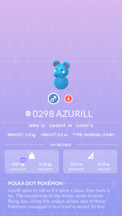 Azurill - #298 -  Pokédex