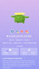 Skiploom Pokédex entry