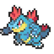 Feraligatr 8-bit sprite