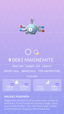 Magnemite Pokédex entry